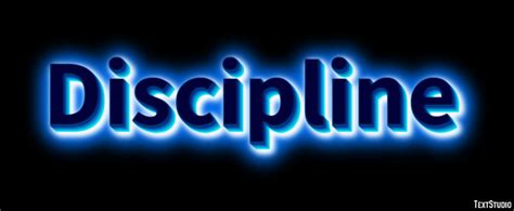 Discipline Text Effect and Logo Design Word