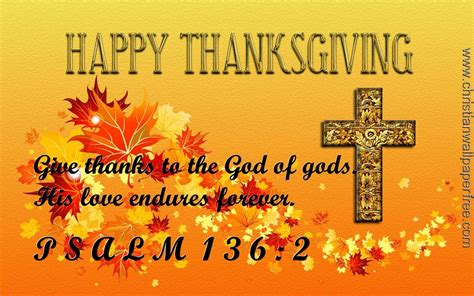 Happy Thanksgiving-Psalm 136 Verse 2