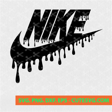 Dripping Nike SVG, Nike Drip Svg, Just Do It SVG Silhouette Cameo Cricut