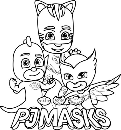 PJ Masks Coloring Page