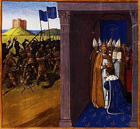 Coronation of Pepin the Short in Laon - Jean Fouquet - WikiArt.org ...