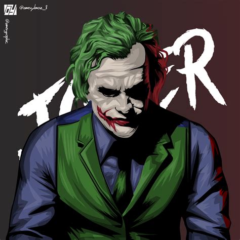 Joker - Heath Ledger Vector Art by YLMZDESIGN on DeviantArt