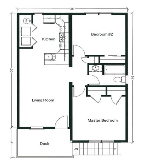 2 bedroom Modular Home Floor Plans - RBA Homes | Bungalow floor plans ...