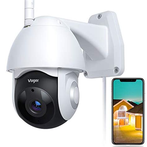 Security Camera Outdoor, Voger 360° View WiFi Home Security Camera ...