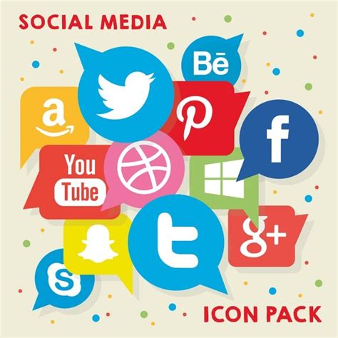 Free Vector | Social media logo pack