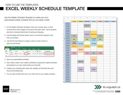 Excel Schedule Template Free