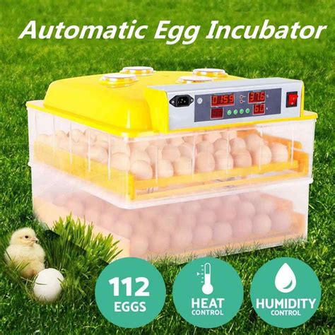 112 Eggs Automatic Digital Eggs Incubator Quail Chicken Poultry Hatcher ...