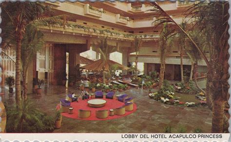 Mexico Postcard -Lobby Del Hotel Acapulco Princess Hotel RS35639 ...