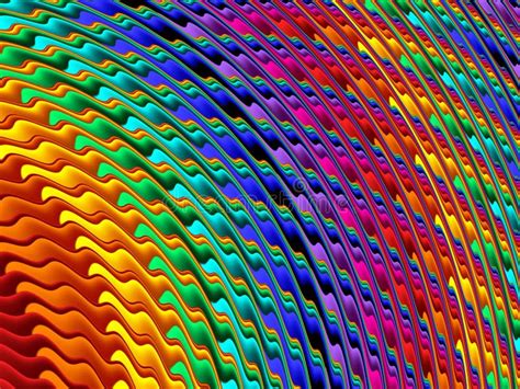 Bright Rainbow Wavy Abstract Background. Artwork for Creative Design ...