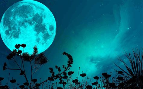 Blue Moon Wallpaper Desktop