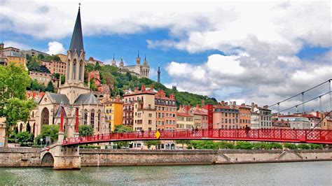 Fotos Kirchengebäude Frankreich Lyon St George's Bridge 2560x1440