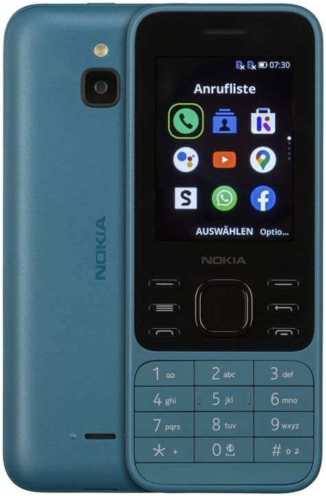 Nokia 6300 4G Dual-SIM KaiOS Candybar in green with 4.0 GB storage ...