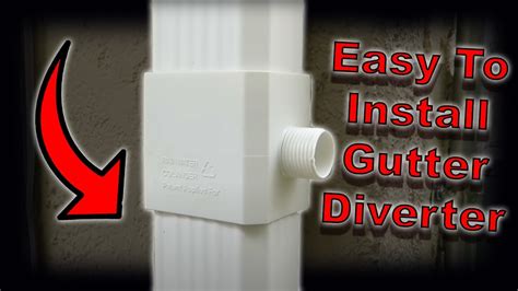 How to Install a Rain Gutter Diverter - YouTube