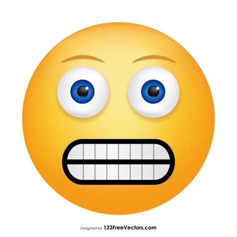 Grimacing Face Emoji Free Vector by 123freevectors on DeviantArt