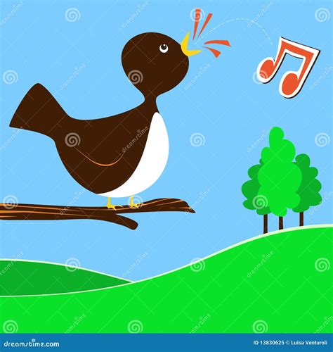 Chirping Bird Stock Image | CartoonDealer.com #12476365