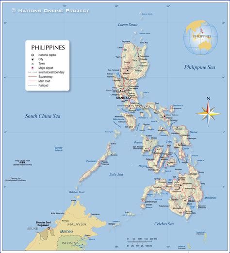 General Map of the Philippines - Nations Online Project