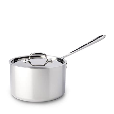 All-Clad All Clad Stainless Steel 4 Quart Sauce Pan with Lid ...