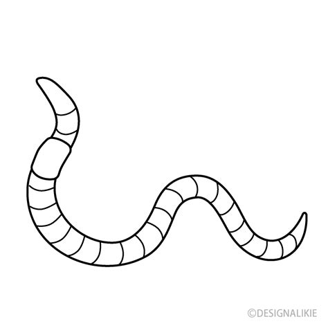 Earthworm Clipart Black And White