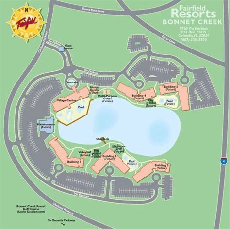 Resort Map | Wyndham Bonnet Creek Resort | Florida