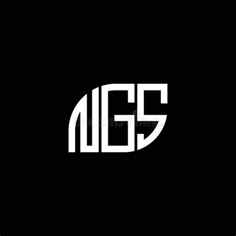 NGS Letter Logo Design on BLACK Background. NGS Creative Initials ...