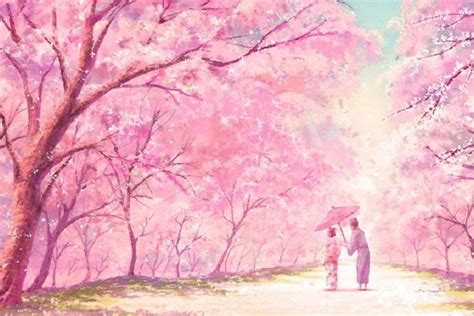 Cute Pink Anime HD desktop wallpaper Widescreen High | 애니메이션 장면, 배경, 미적 ...