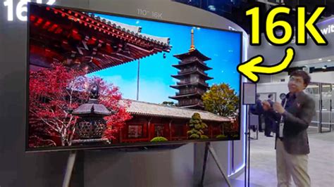 World-first 110" 16K consumer TV unveiled at Display Week