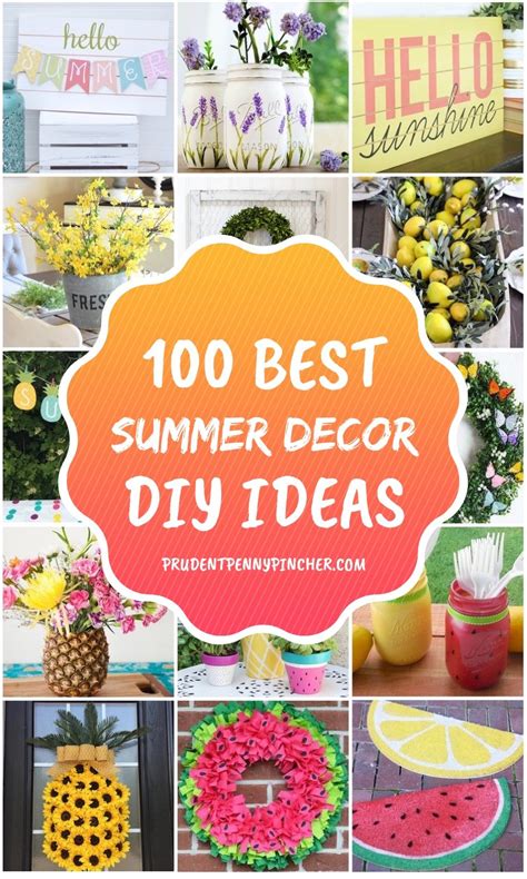 100 Best DIY Summer Decor Ideas - Prudent Penny Pincher