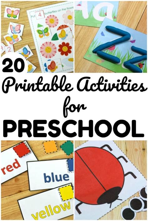 20 Fun Printable Preschool Resources for Early Learners - Look! We're ...