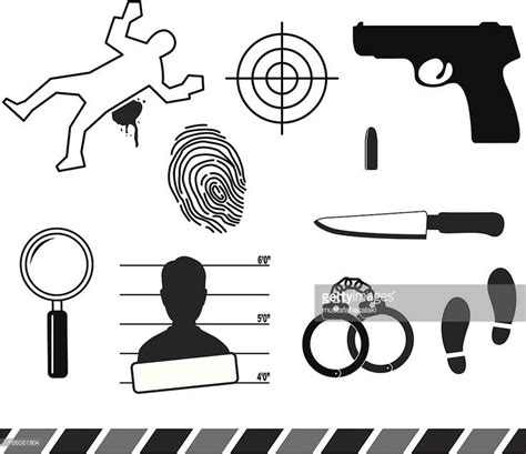 Crime symbols. Aics3 and Hi-res jpg files are included. | Forensics ...