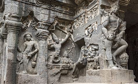 Ellora Caves Sculpture_051 | Beginning with the 2nd century … | Flickr