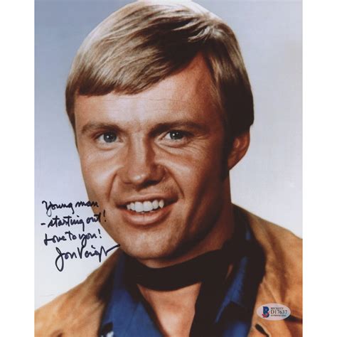 Jon Voight Signed 8x10 Photo Inscribed "Young Man - Starting out ...