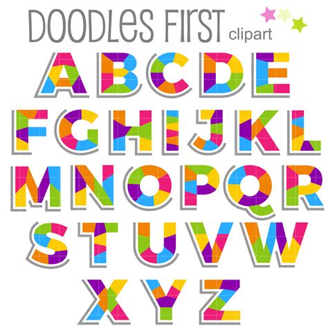 Printable Alphabet Clip Art - Printable Word Searches