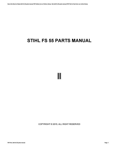 Stihl fs 55 parts manual by p4604 - Issuu