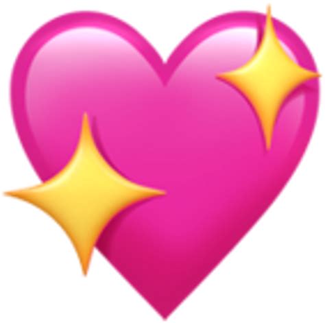 Sparkle Clipart Iphone Emojis - Pink Heart Emoji Png Transparent Png ...