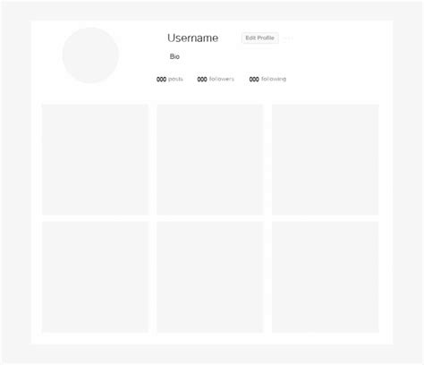 Instagram Profile Template Editable Free