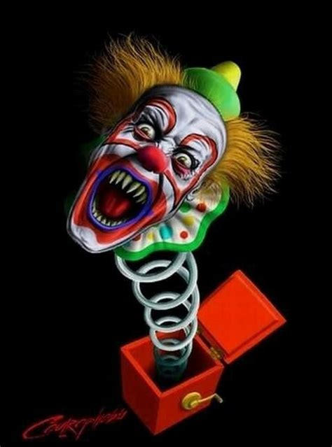 Creepy Evil Clown Jack In The Box | Evil clown pictures, Evil clowns, Clown