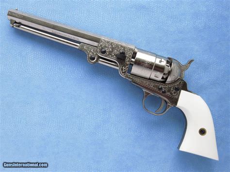 Traditions 1851 Navy Revolver, Nickel with Laser Engraving, .44 Caliber ...