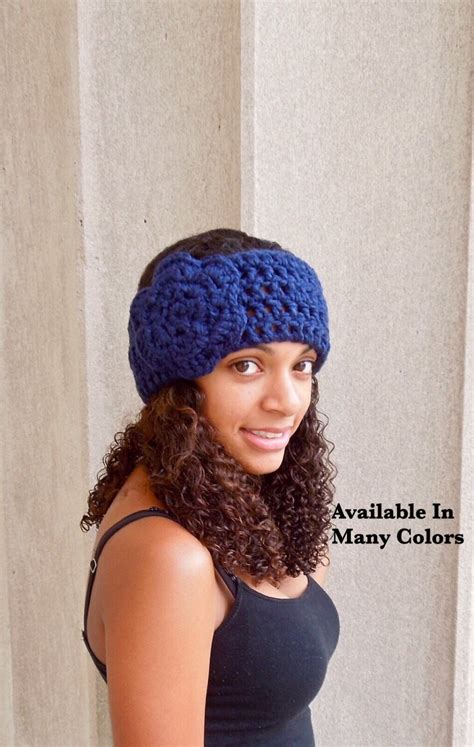 Crochet Headband Flower Headband Flower Ear Warmer Crochet - Etsy