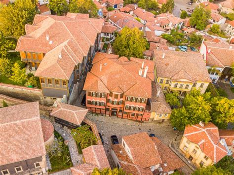 Plovdiv old town drone - RomaniaTourStore