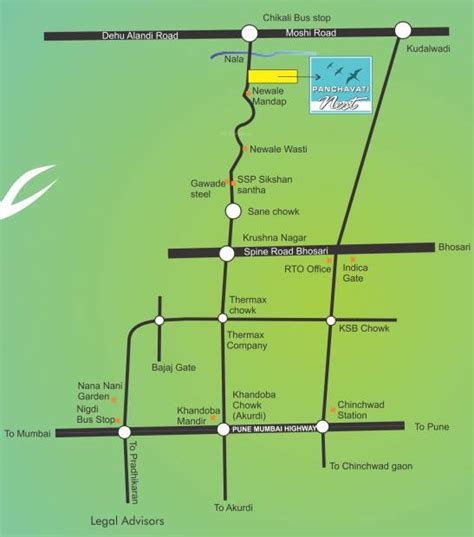 Image of Location Map of panchavati Developers Nest Chikhali Pune ...