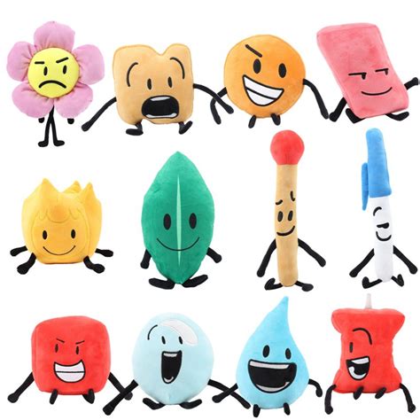 Battle for Dream Island BFDI Plush Toy 15-25 cm Leafy Firey Stuffed ...