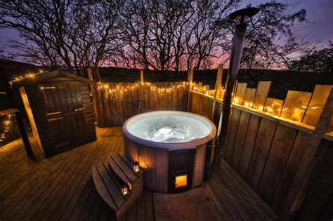 Glamping Sites With Hot Tubs | Hot tub outdoor, Hot tub landscaping ...