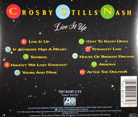 Crosby, Stills & Nash – Live it Up