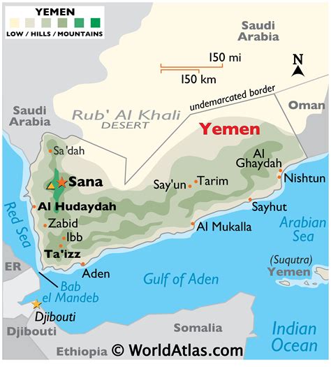 Yemen Map / Geography of Yemen / Map of Yemen - Worldatlas.com