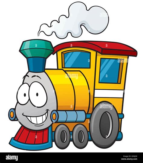 Vector illustration of Cartoon train Stock Vector Image & Art - Alamy