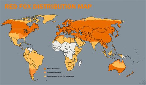 Red Fox Distribution Map by ArtRock15 on DeviantArt