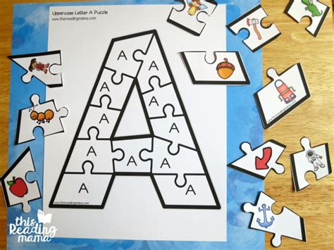 Printable Alphabet Puzzles {Upper and Lowercase Letters}