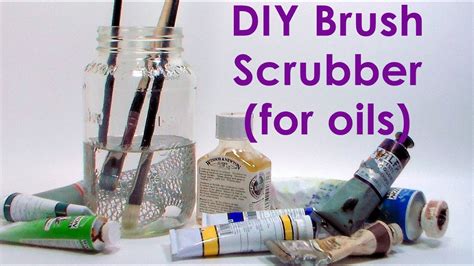 DIY brush cleaning jar for oil paintbrushes - YouTube