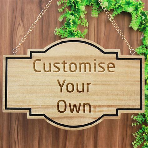 Customize Your Own Hanging Sign| Custom Wood Sign| Personalised Wooden ...