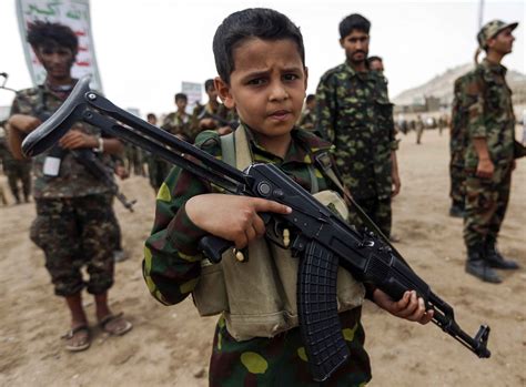 Meet the child soldiers of Yemen, sent into battle by adults | Middle ...